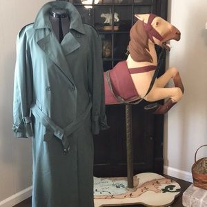 Jones New York Green Trench Coat